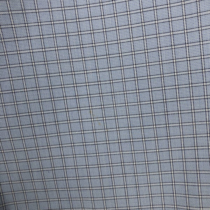 Brooks Brothers Est.1818 REGENT Long Sleeve Button-Down Check Shirt, Men's Size L Supima Cotton Blue type light blue Vintage Second Hand