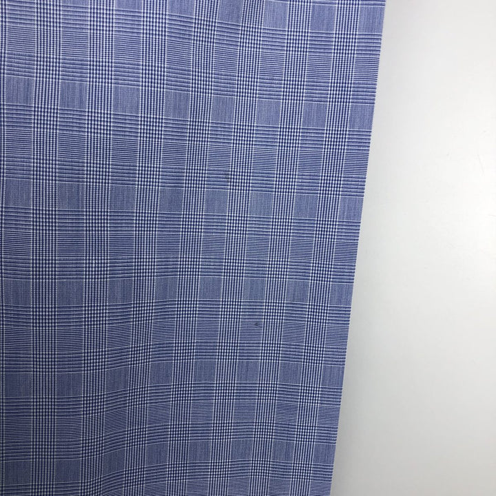 Brooks Brothers 346 Long Sleeve Cotton Check Shirt, Men's Size L cotton blue type Vintage Second Hand