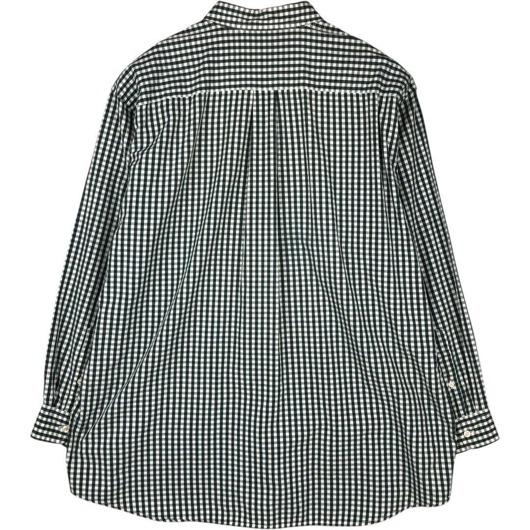 Brooks Brothers Est. 1818 Gingham Check Long Sleeve Button-Down Check Shirt, Men's Size XL cotton green type Vintage Second Hand