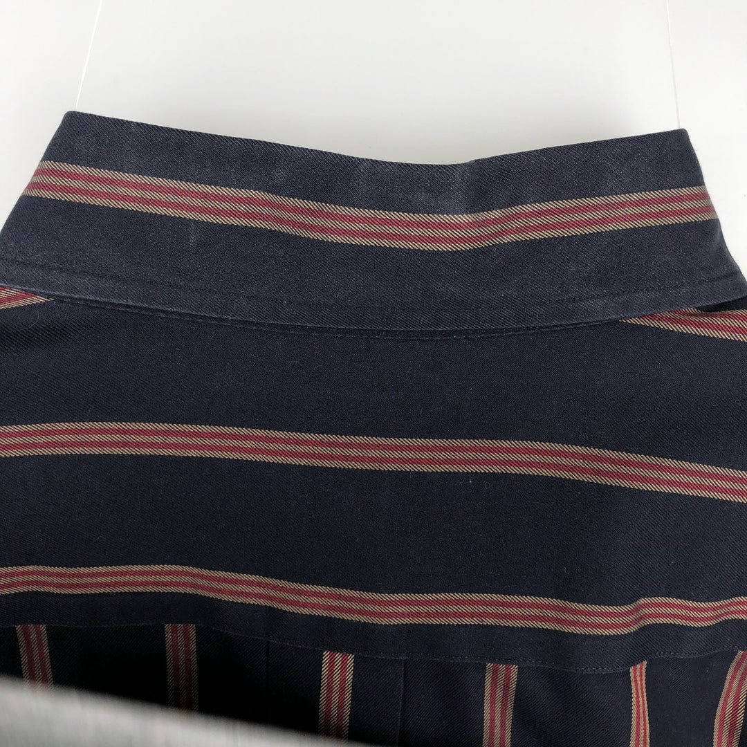 Brooks Brothers Multi-Stripe Long Sleeve Button-Down Striped Shirt, Men's Size L cotton navy blue type Vintage Second Hand