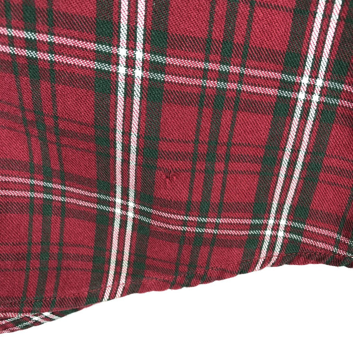 1990'S Woolrich Long-Sleeve Button-Down Check Shirt, Men's Size L (Equivalent), Vintage cotton red type Vintage Second Hand