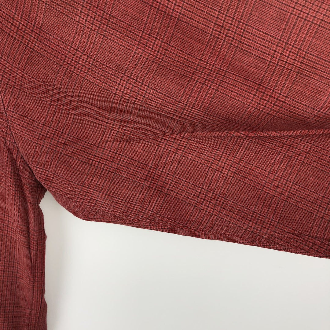 90'S GAP Vintage Long Sleeve Button-Down Check Shirt, Men's Size L cotton red type Vintage Second Hand