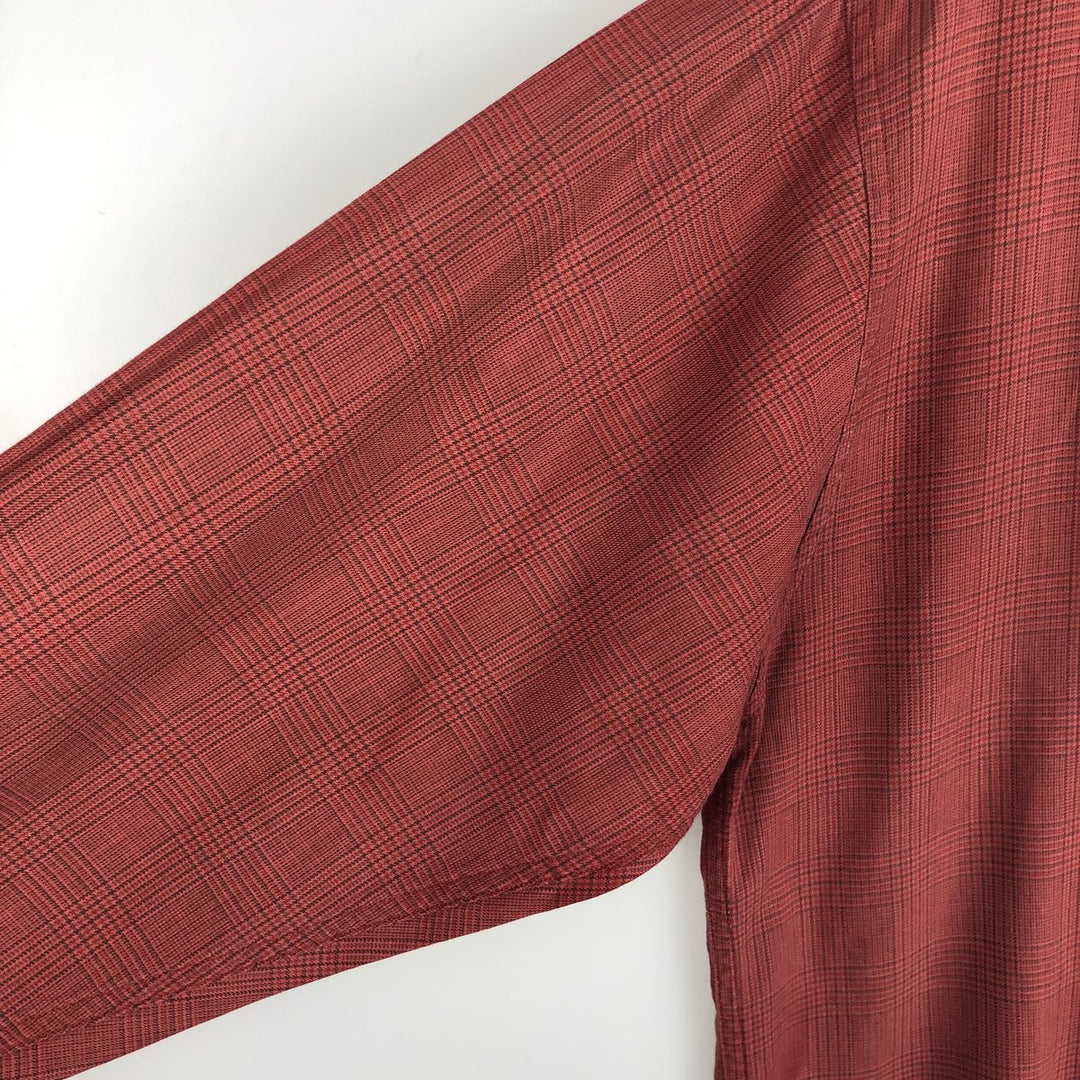 90'S GAP Vintage Long Sleeve Button-Down Check Shirt, Men's Size L cotton red type Vintage Second Hand