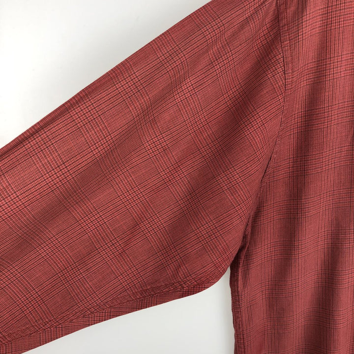 90'S GAP Vintage Long Sleeve Button-Down Check Shirt, Men's Size L cotton red type Vintage Second Hand