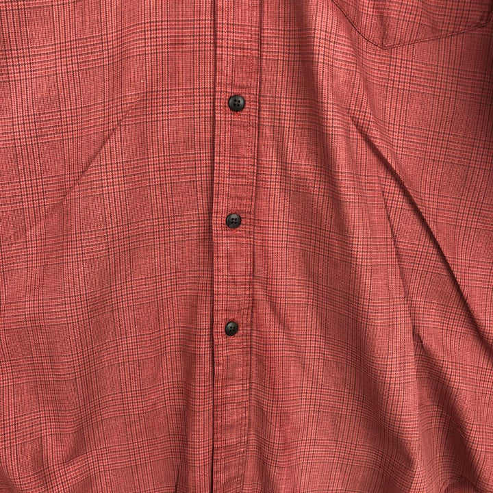 90'S GAP Vintage Long Sleeve Button-Down Check Shirt, Men's Size L cotton red type Vintage Second Hand
