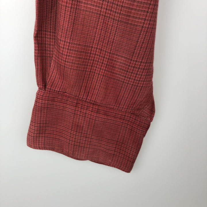 90'S GAP Vintage Long Sleeve Button-Down Check Shirt, Men's Size L cotton red type Vintage Second Hand