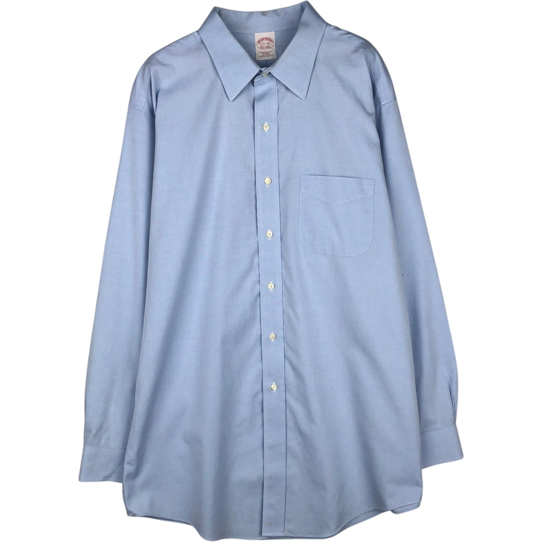 Brooks Brothers Est.1818 Long Sleeve Button Down Shirt Men's XL cotton Blue type light blue Vintage Second Hand