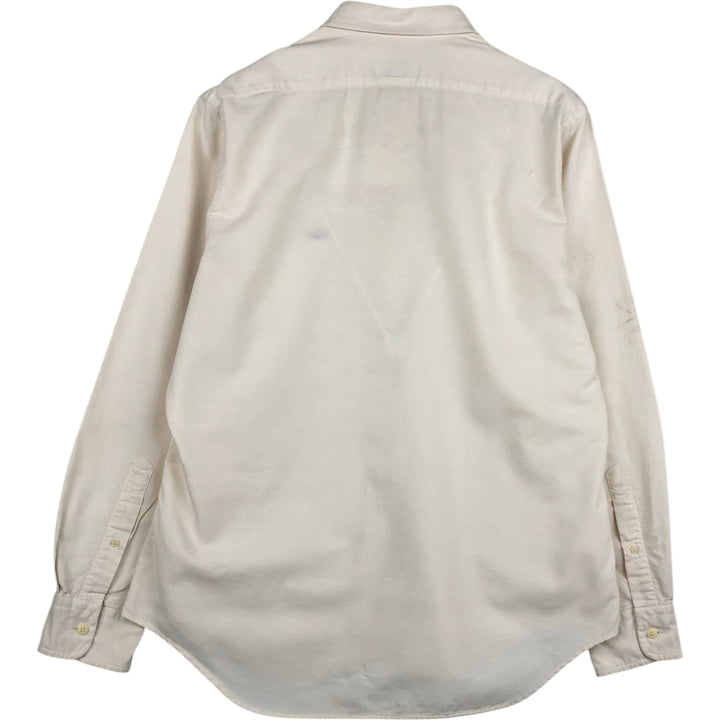 Lacoste long-sleeved button-down shirt, men's size L (approx.) cotton Beige type Vintage Second Hand