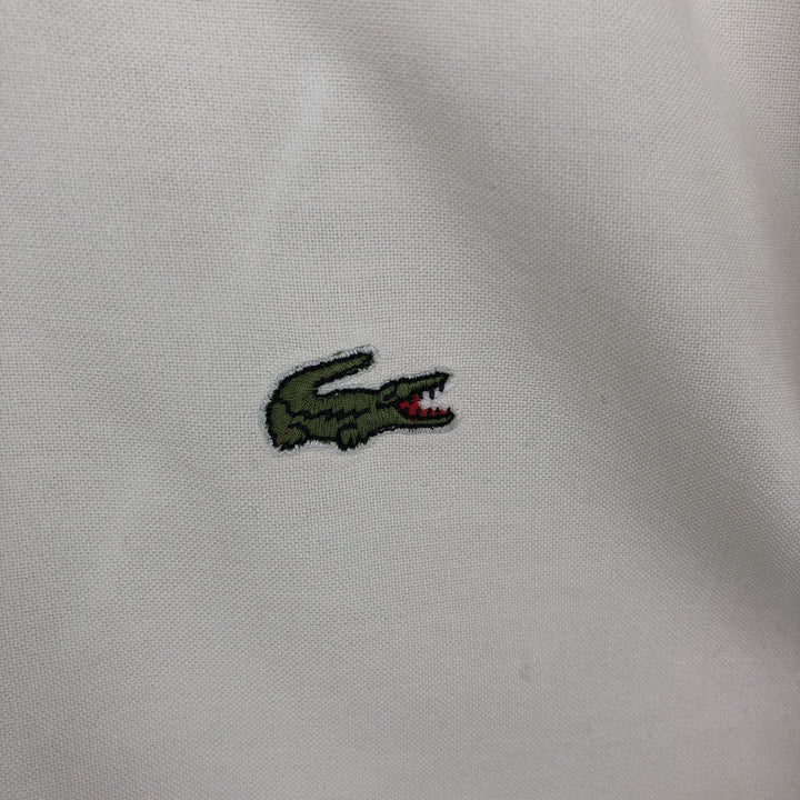 Lacoste long-sleeved button-down shirt, men's size L (approx.) cotton Beige type Vintage Second Hand