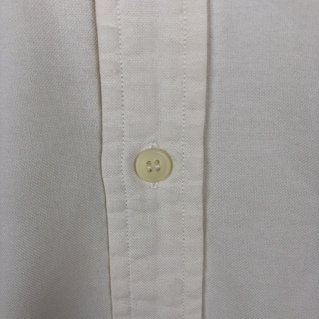 Lacoste long-sleeved button-down shirt, men's size L (approx.) cotton Beige type Vintage Second Hand