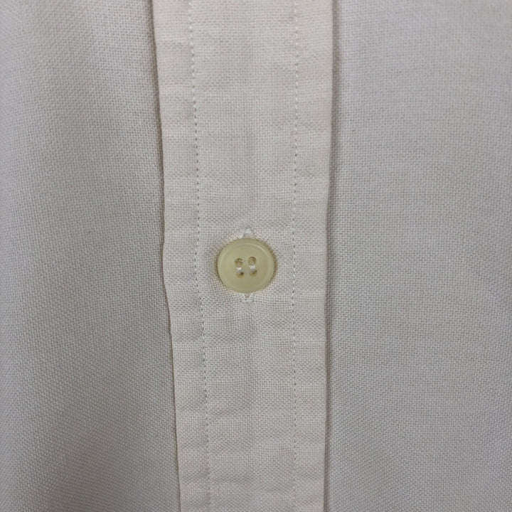 Lacoste long-sleeved button-down shirt, men's size L (approx.) cotton Beige type Vintage Second Hand