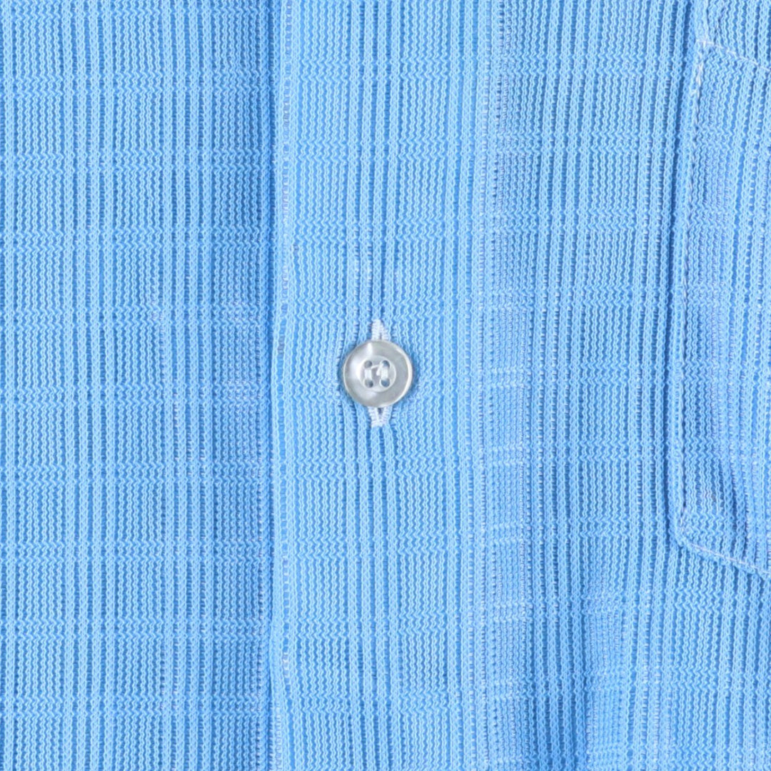 ZAYRE Mesh Long-Sleeve Nylon Shirt, Men's Size S (Equivalent), Vintage Nylon Blue type light blue Vintage Second Hand