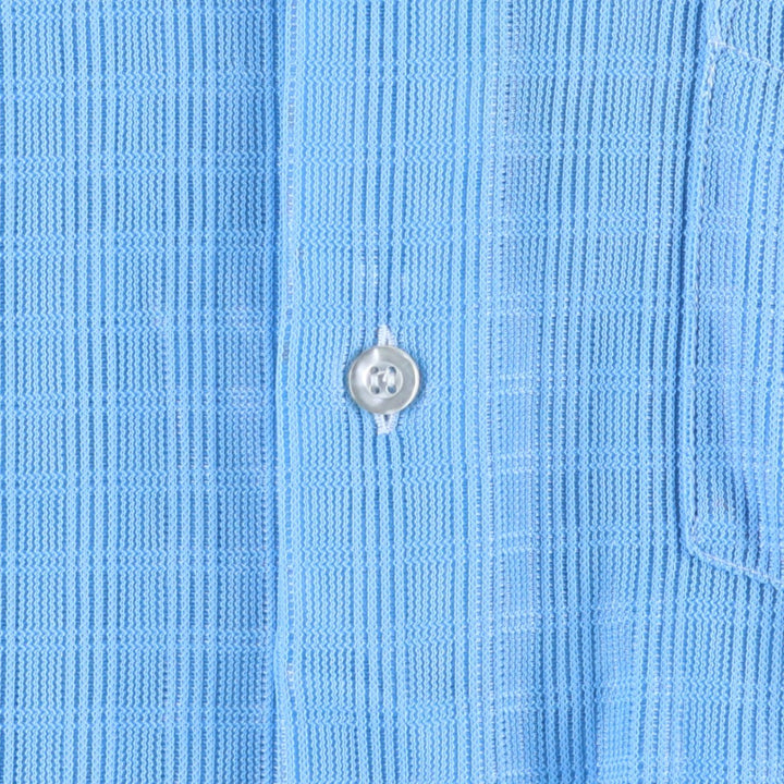 ZAYRE Mesh Long-Sleeve Nylon Shirt, Men's Size S (Equivalent), Vintage Nylon Blue type light blue Vintage Second Hand