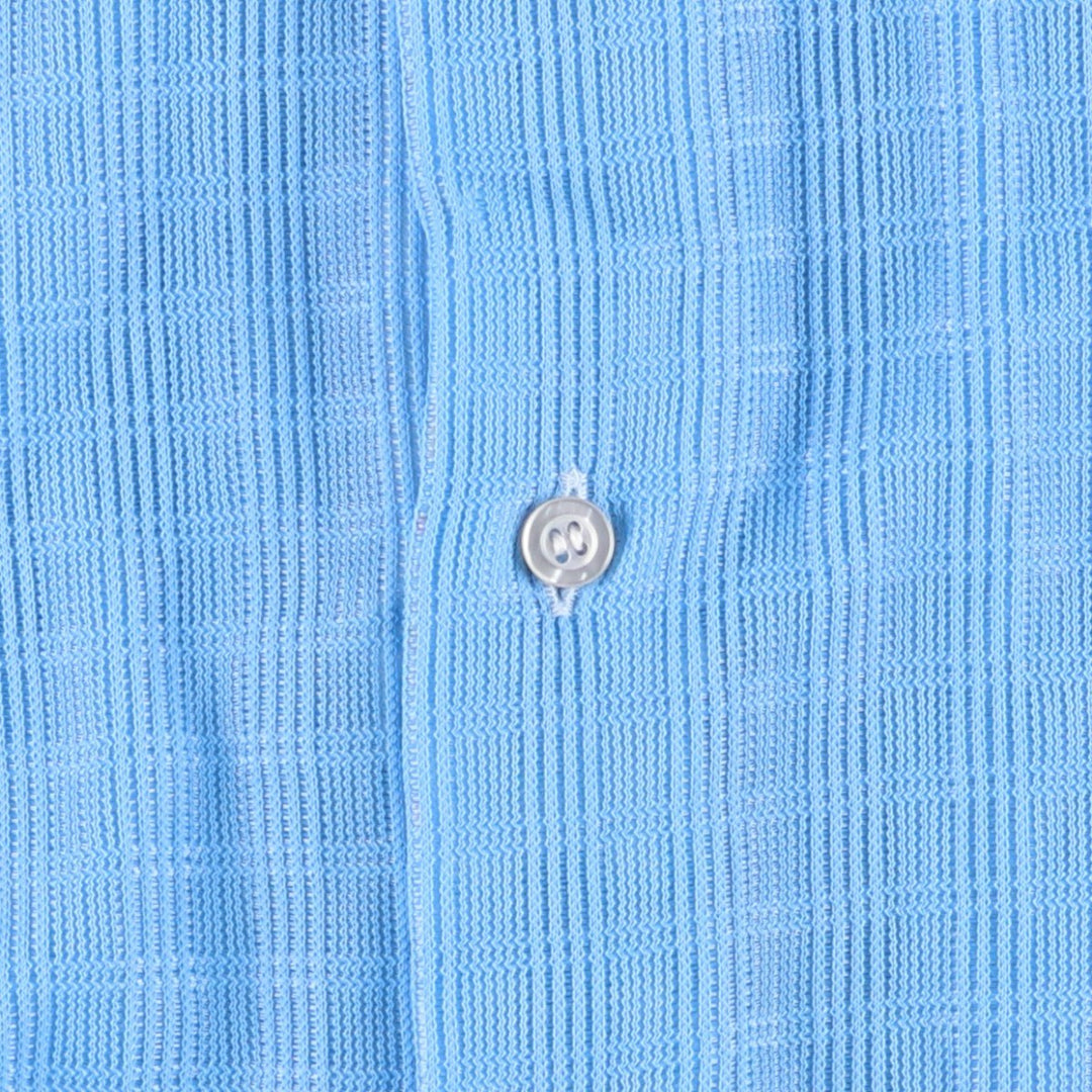 ZAYRE Mesh Long-Sleeve Nylon Shirt, Men's Size S (Equivalent), Vintage Nylon Blue type light blue Vintage Second Hand