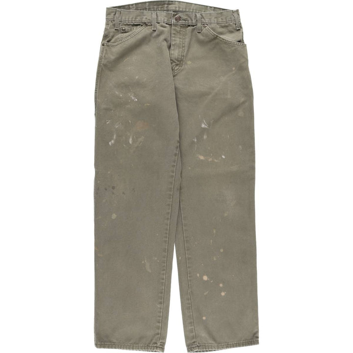 Dickies Duck Painter Pants Men's W34 equivalent cotton Khaki type sage green Vintage Second Hand