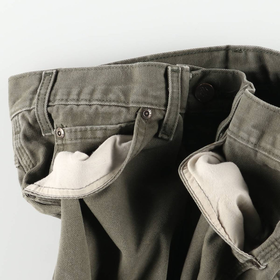 Dickies Duck Painter Pants Men's W34 equivalent cotton Khaki type sage green Vintage Second Hand