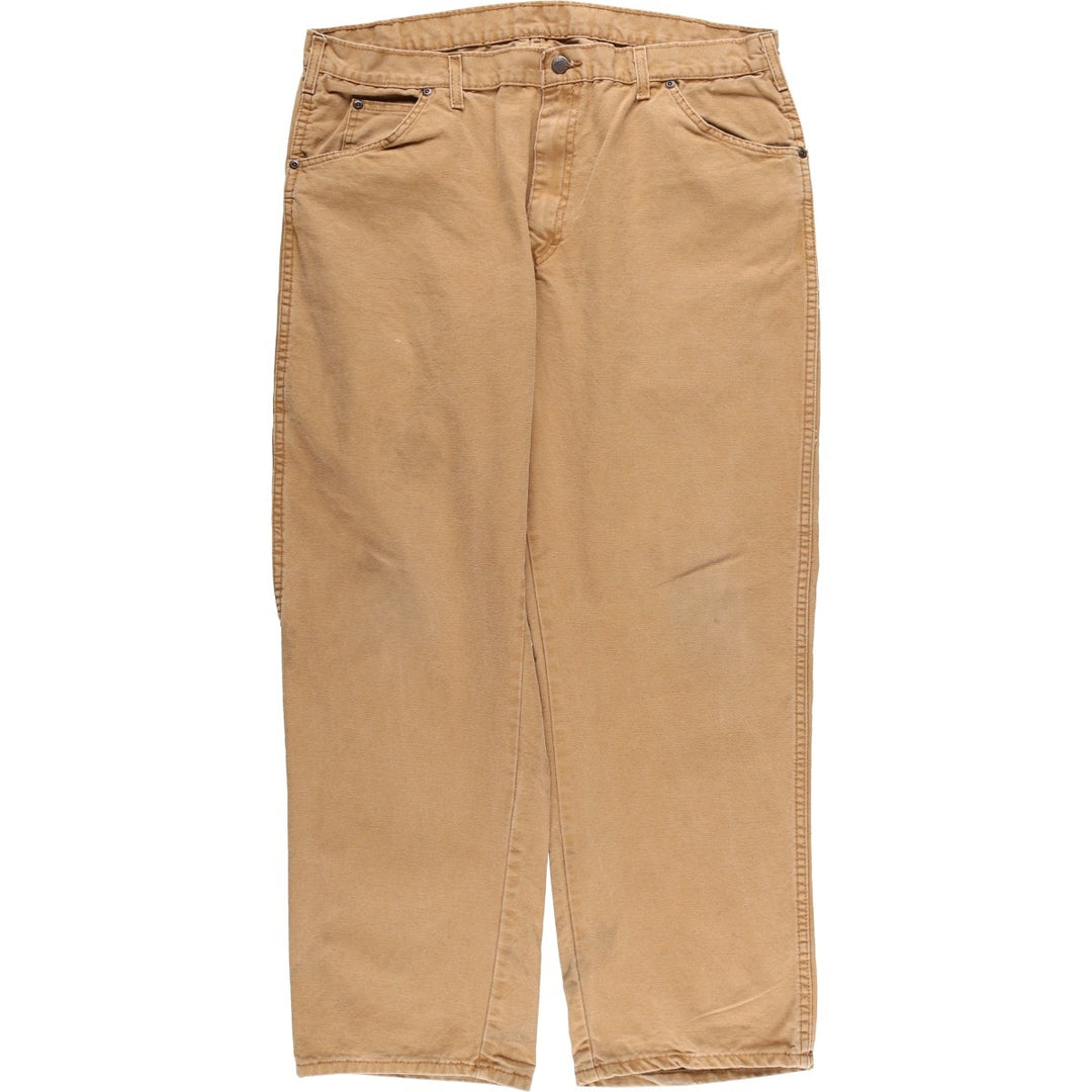 Dickies Duck Work Pants Men's W37 cotton beige type brown Vintage Second Hand