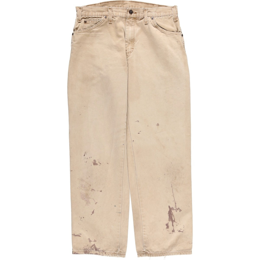 Dickies Relaxed Fit Duck Painter Pants, Men's, Size W33 cotton Beige type Vintage Second Hand