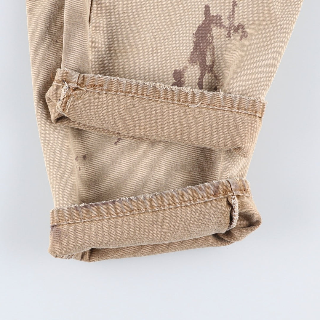 Dickies Relaxed Fit Duck Painter Pants, Men's, Size W33 cotton Beige type Vintage Second Hand