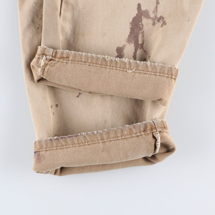 Dickies Relaxed Fit Duck Painter Pants, Men's, Size W33 cotton Beige type Vintage Second Hand