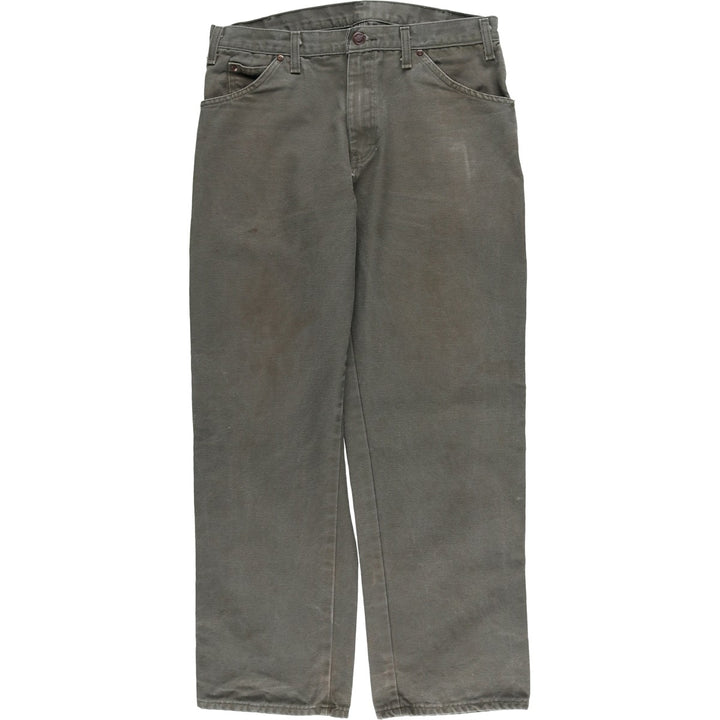 Dickies Duck Painter Pants Men's W34 equivalent cotton Khaki type Vintage Second Hand