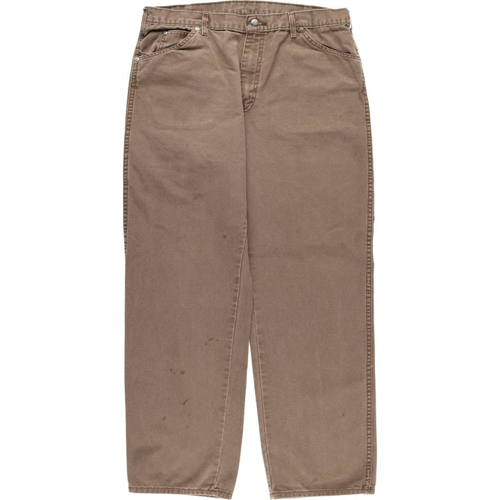 Dickies Duck Work Pants Men's W36 cotton brown type Vintage Second Hand