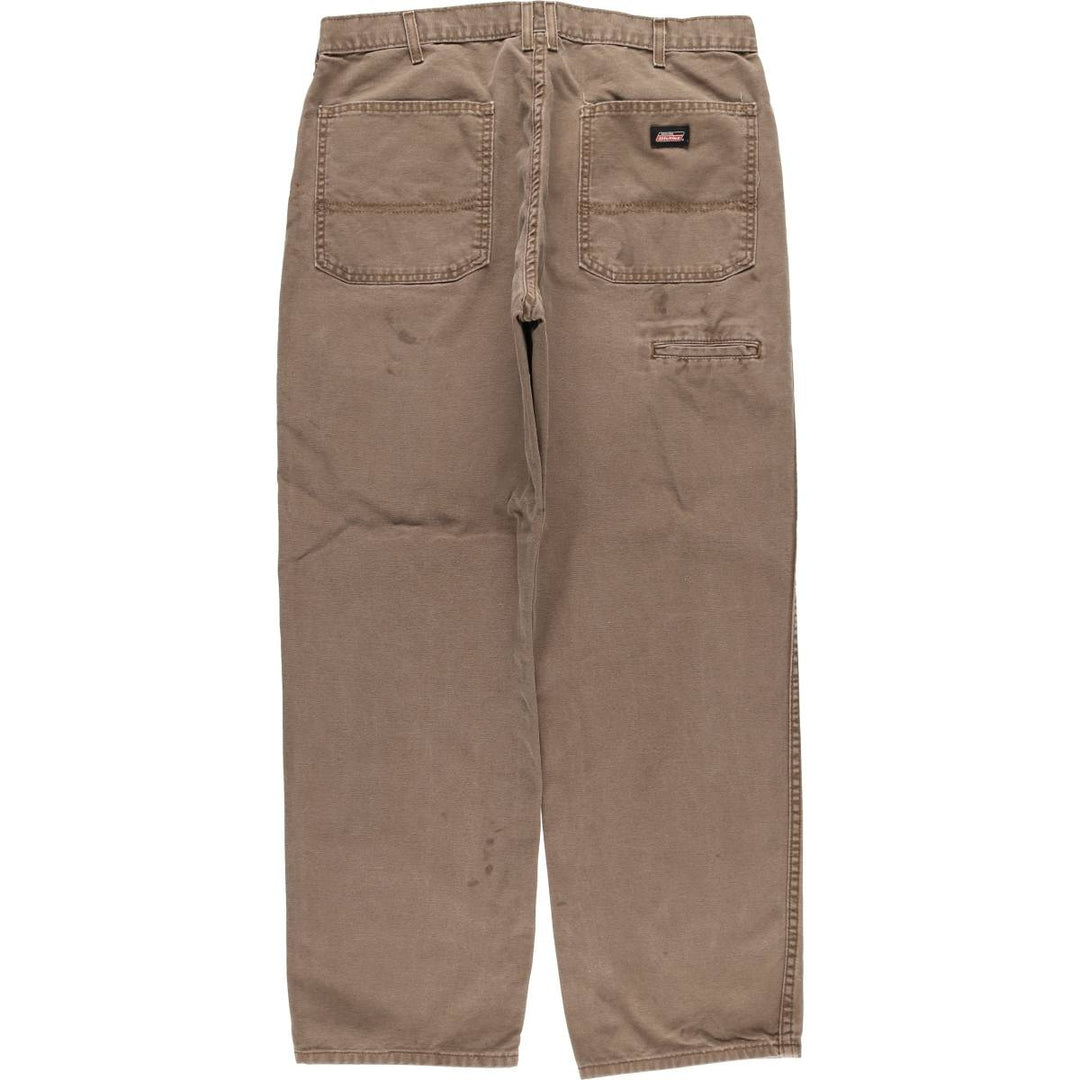 Dickies Duck Work Pants Men's W36 cotton brown type Vintage Second Hand