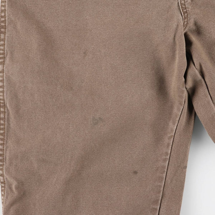 Dickies Duck Work Pants Men's W36 cotton brown type Vintage Second Hand
