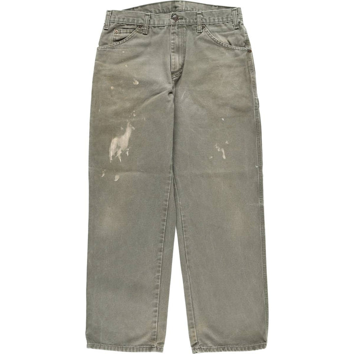 Dickies Duck Painter Pants Men's W32 equivalent cotton Khaki type Vintage Second Hand
