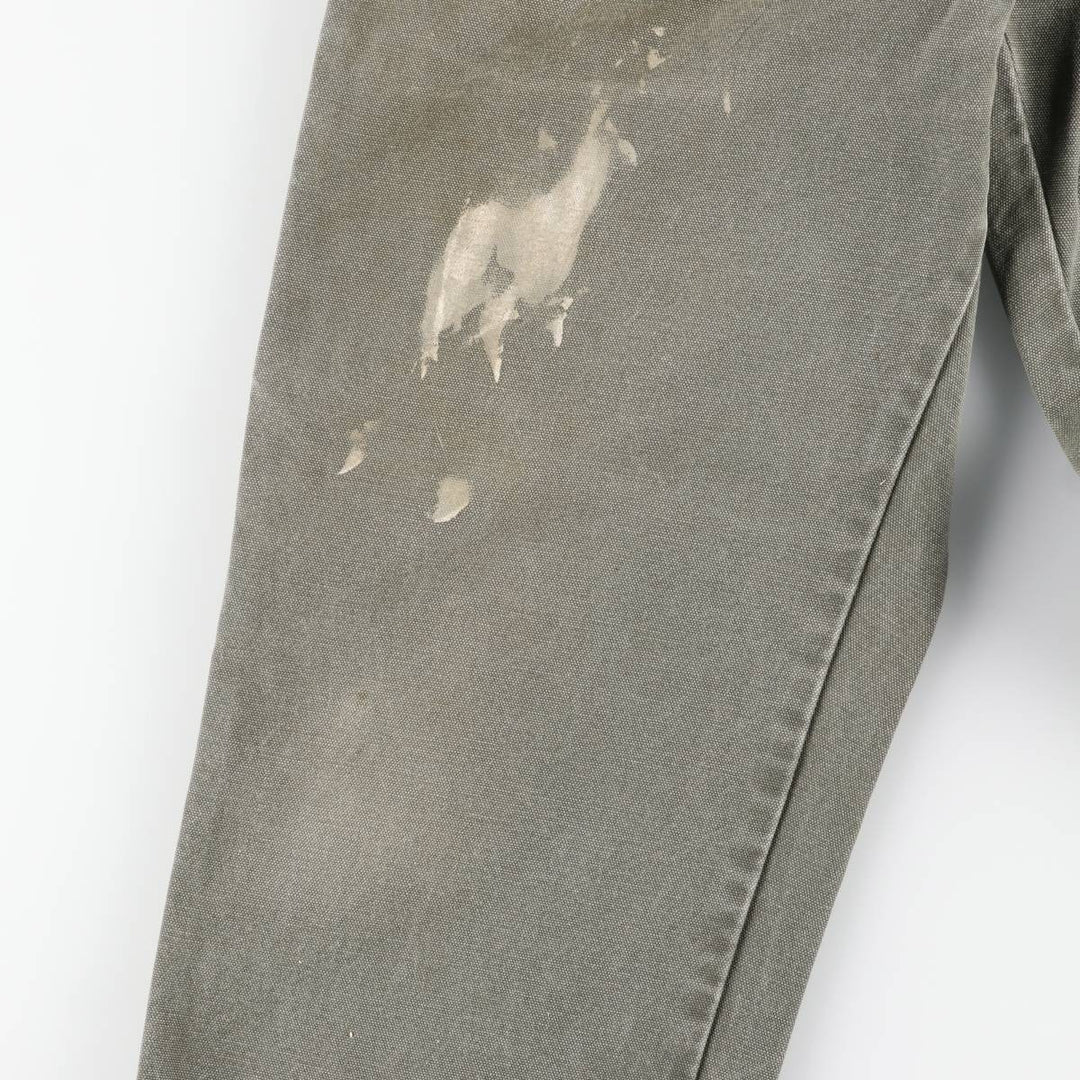 Dickies Duck Painter Pants Men's W32 equivalent cotton Khaki type Vintage Second Hand