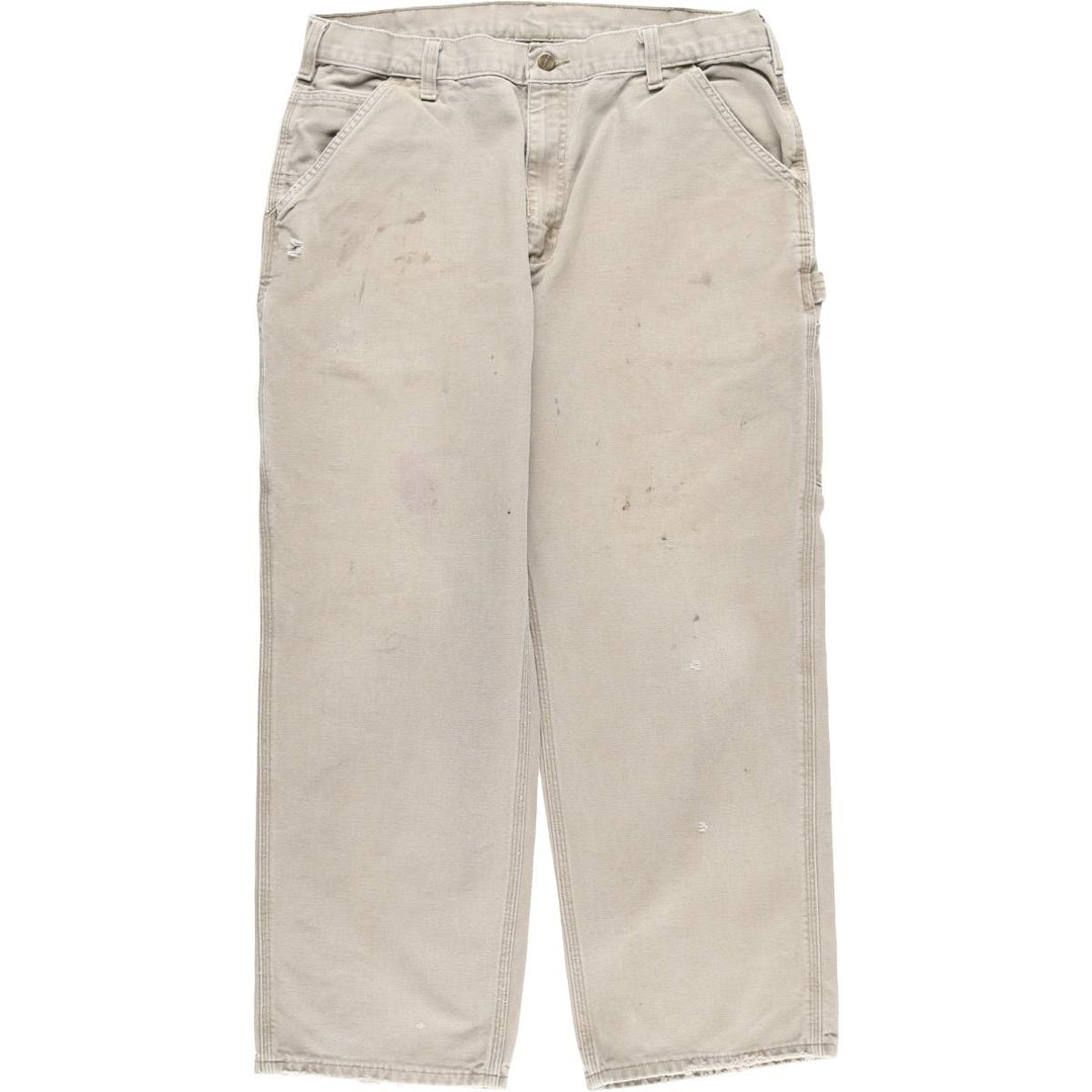 Carhartt Original Dungaree Fit Duck Painter Pants, Men's, W36 equivalent cotton Beige type Vintage Second Hand