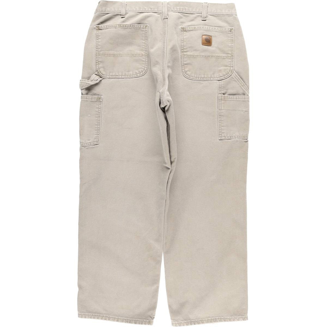 Carhartt Original Dungaree Fit Duck Painter Pants, Men's, W36 equivalent cotton Beige type Vintage Second Hand