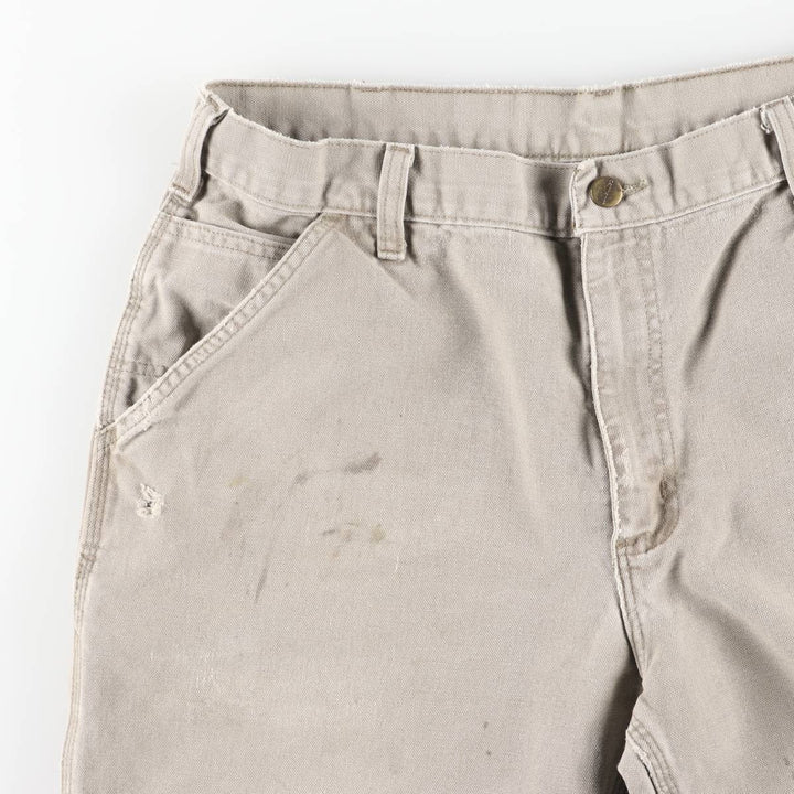 Carhartt Original Dungaree Fit Duck Painter Pants, Men's, W36 equivalent cotton Beige type Vintage Second Hand