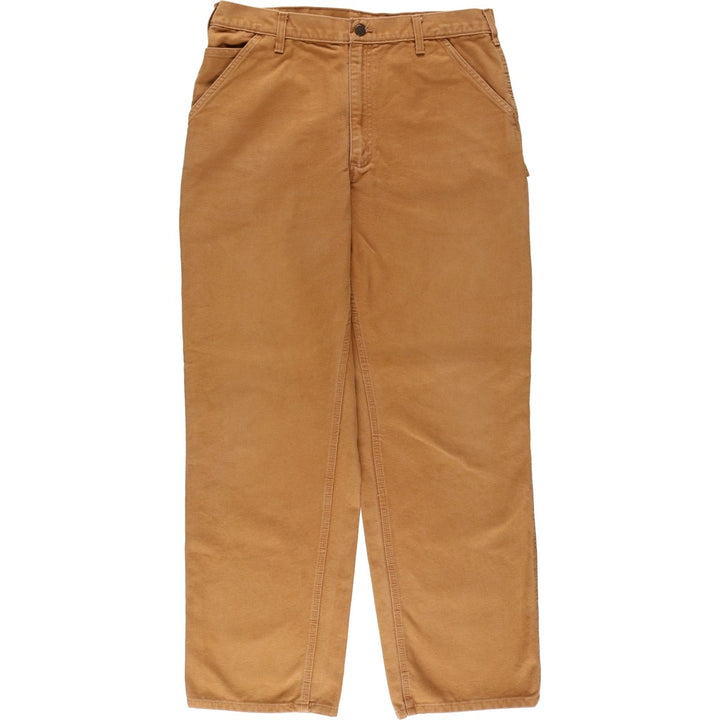 Carhartt Original Dungaree Fit Duck Painter Pants, Men's, W36 equivalent cotton brown type Vintage Second Hand