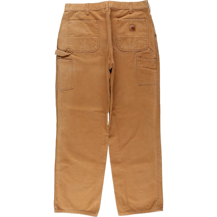 Carhartt Original Dungaree Fit Duck Painter Pants, Men's, W36 equivalent cotton brown type Vintage Second Hand