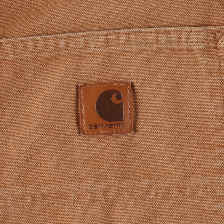 Carhartt Original Dungaree Fit Duck Painter Pants, Men's, W36 equivalent cotton brown type Vintage Second Hand