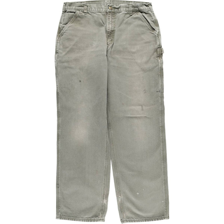 Carhartt Loose Original Fit Duck Painter Pants, Men's, W35 equivalent cotton Khaki type Vintage Second Hand
