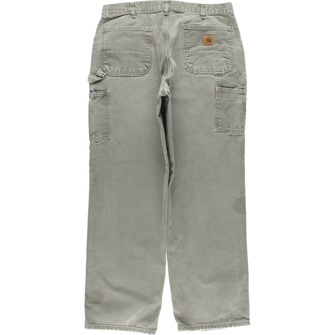 Carhartt Loose Original Fit Duck Painter Pants, Men's, W35 equivalent cotton Khaki type Vintage Second Hand