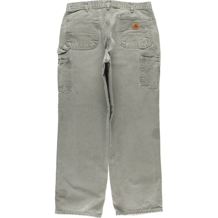 Carhartt Loose Original Fit Duck Painter Pants, Men's, W35 equivalent cotton Khaki type Vintage Second Hand
