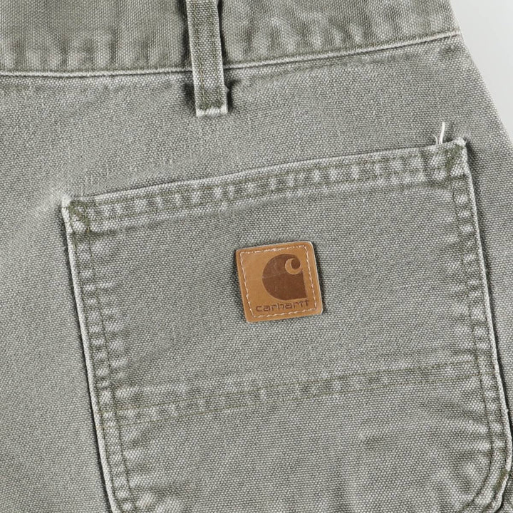 Carhartt Loose Original Fit Duck Painter Pants, Men's, W35 equivalent cotton Khaki type Vintage Second Hand