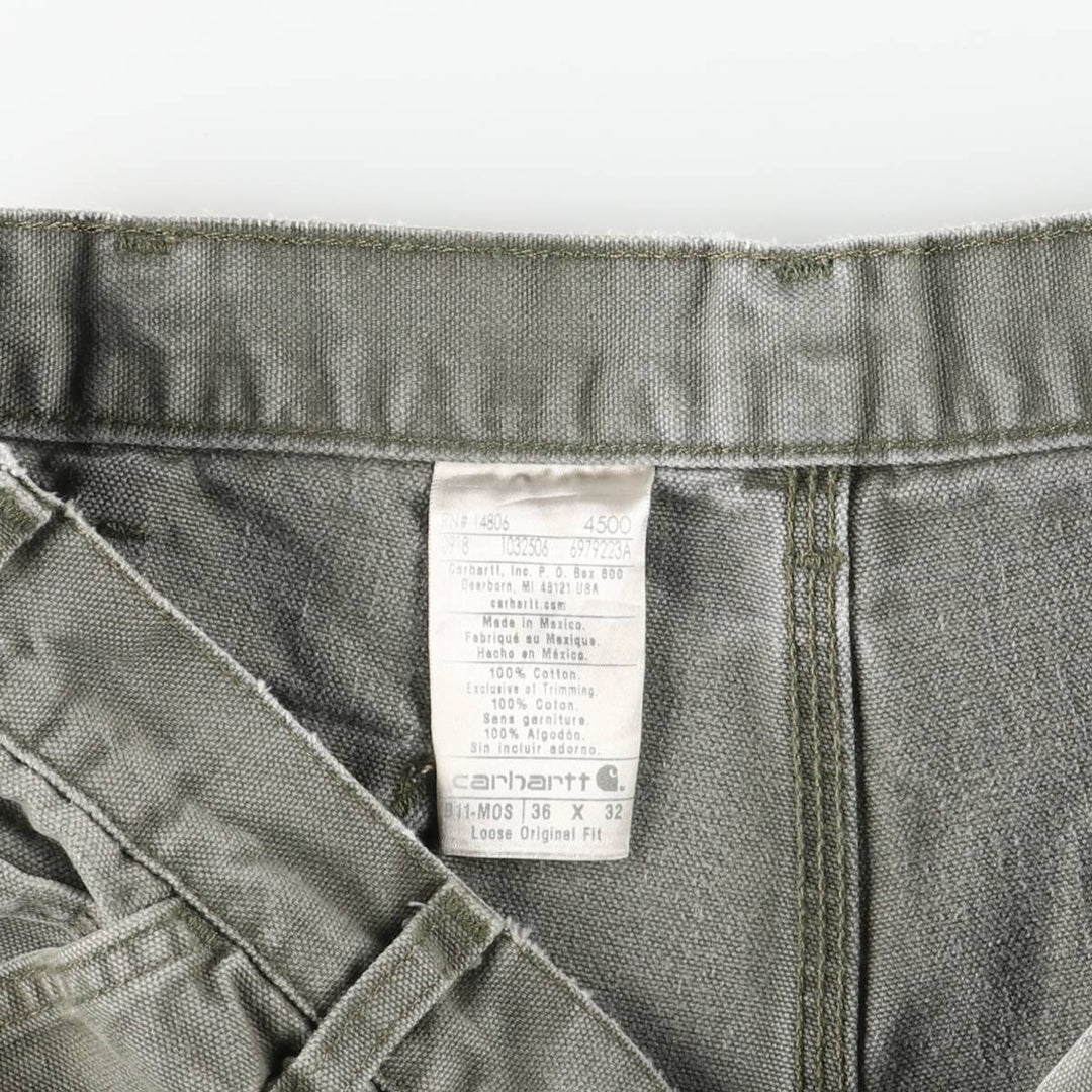 Carhartt Loose Original Fit Duck Painter Pants, Men's, W35 equivalent cotton Khaki type Vintage Second Hand