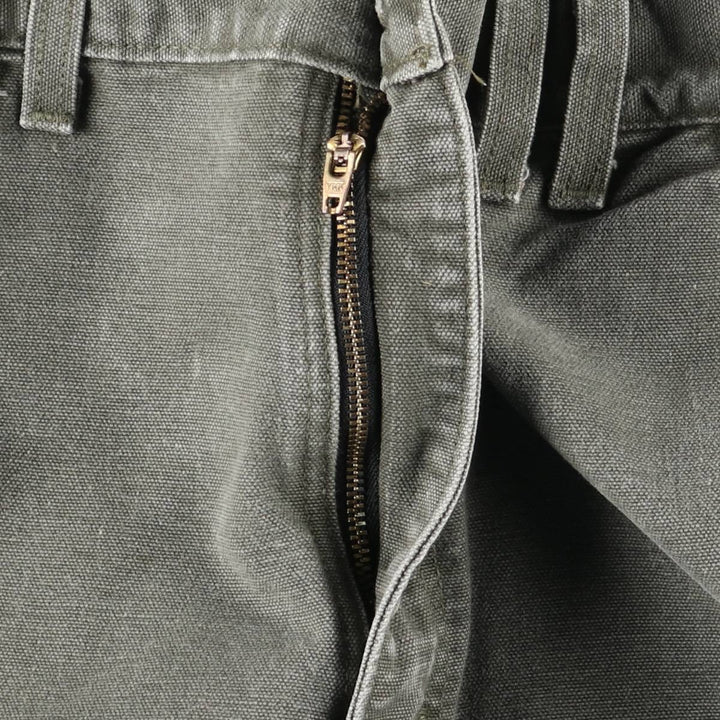 2000'S Carhartt Duck Work Pants Cargo Pants Men's W33 (approx.) cotton Khaki type Vintage Second Hand