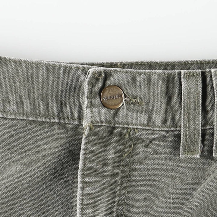 2000'S Carhartt Duck Work Pants Cargo Pants Men's W33 (approx.) cotton Khaki type Vintage Second Hand
