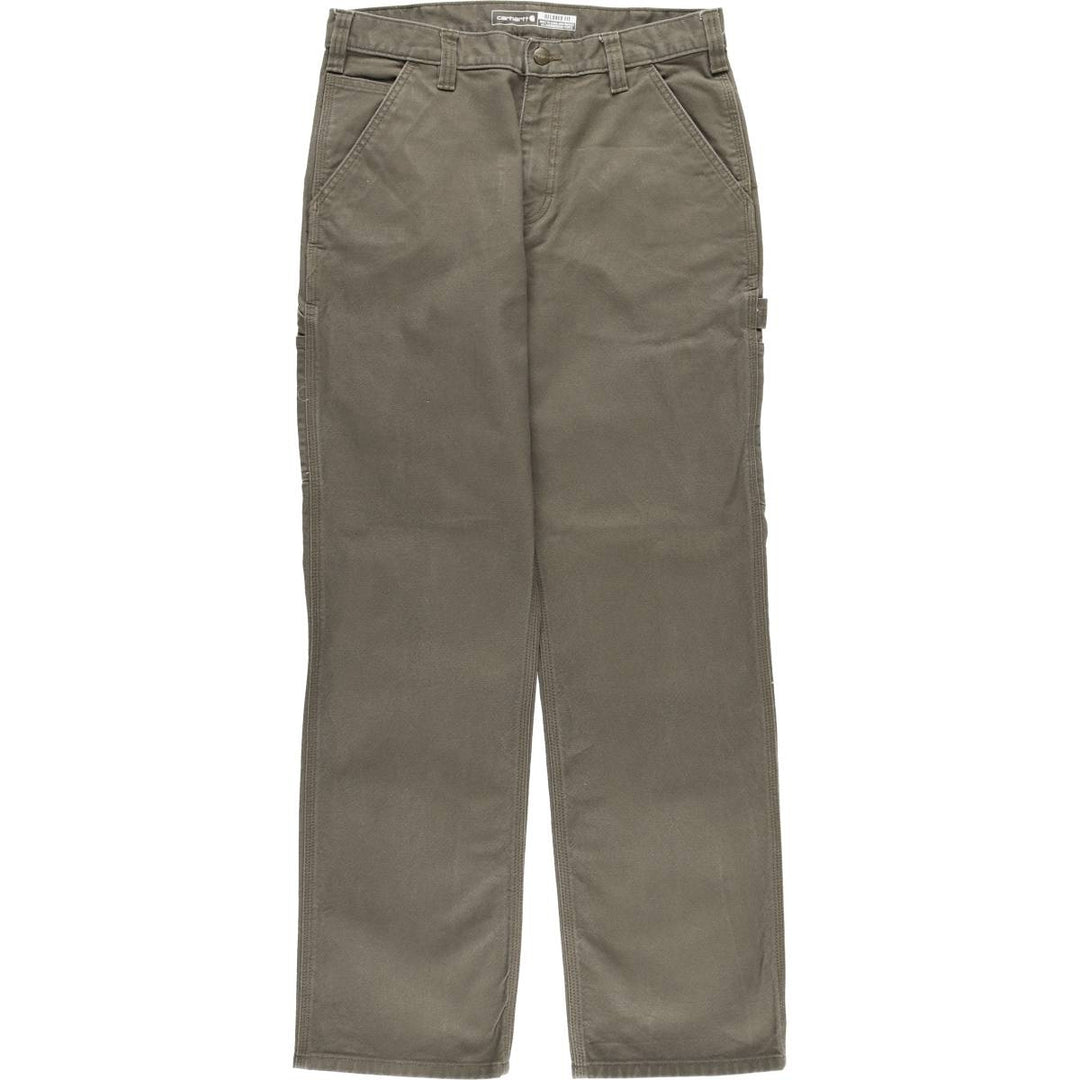 Carhartt Relaxed Fit Rugged Flex Duck Painter Pants, Men's, Size W32 (approx.) cotton brown type Vintage Second Hand