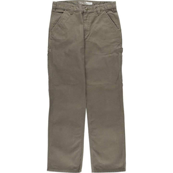 Carhartt Relaxed Fit Rugged Flex Duck Painter Pants, Men's, Size W32 (approx.) cotton brown type Vintage Second Hand
