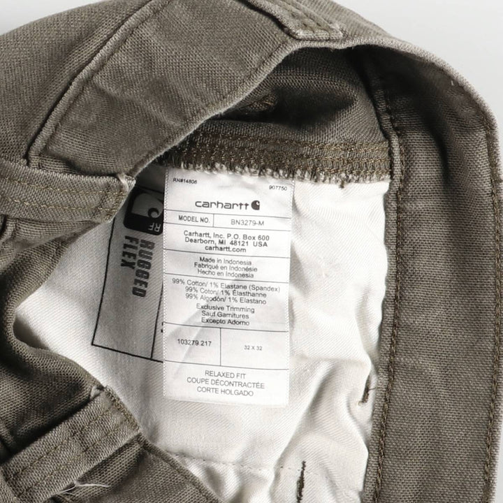 Carhartt Relaxed Fit Rugged Flex Duck Painter Pants, Men's, Size W32 (approx.) cotton brown type Vintage Second Hand