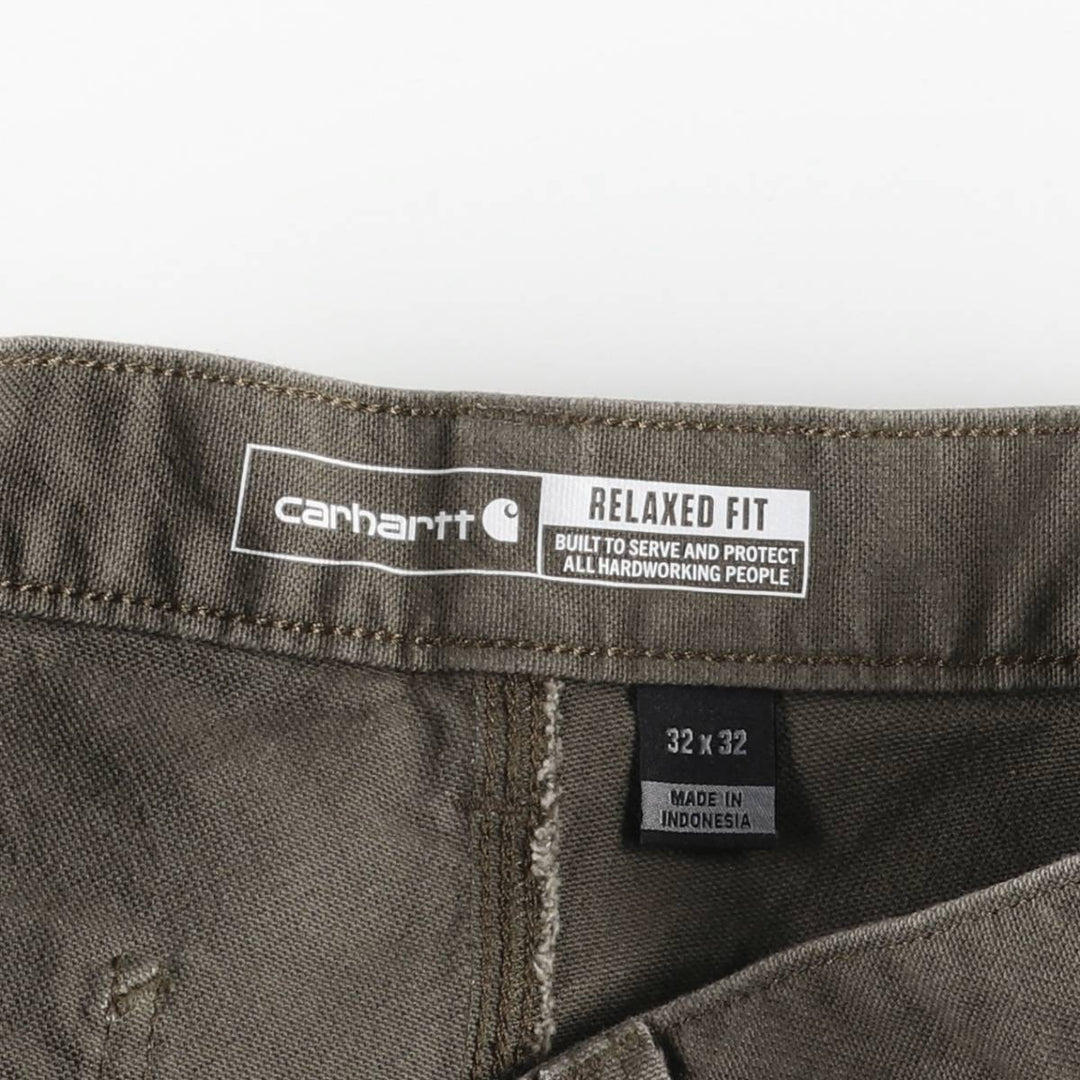 Carhartt Relaxed Fit Rugged Flex Duck Painter Pants, Men's, Size W32 (approx.) cotton brown type Vintage Second Hand