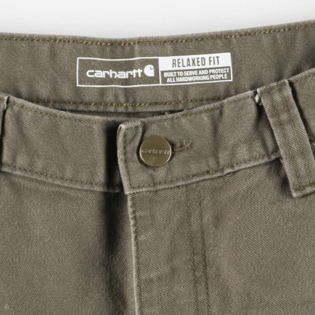 Carhartt Relaxed Fit Rugged Flex Duck Painter Pants, Men's, Size W32 (approx.) cotton brown type Vintage Second Hand