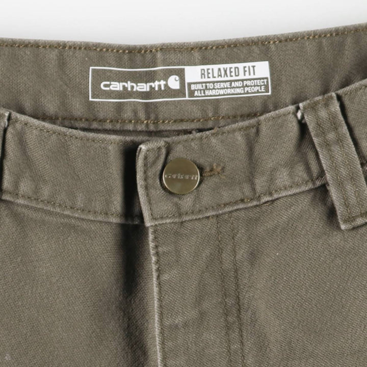 Carhartt Relaxed Fit Rugged Flex Duck Painter Pants, Men's, Size W32 (approx.) cotton brown type Vintage Second Hand