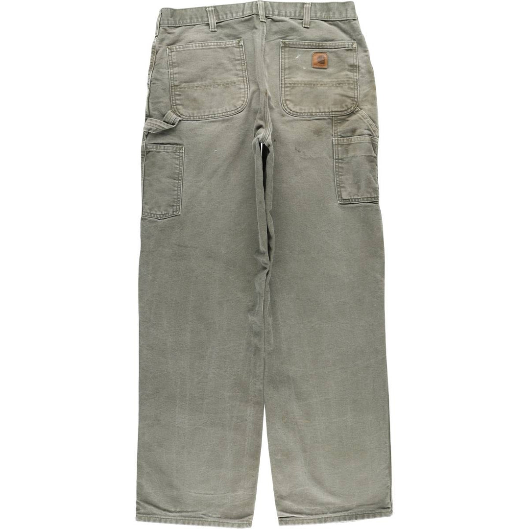 Carhartt Original Dungaree Fit Duck Painter Pants, Men's, W35 equivalent cotton Khaki type Vintage Second Hand